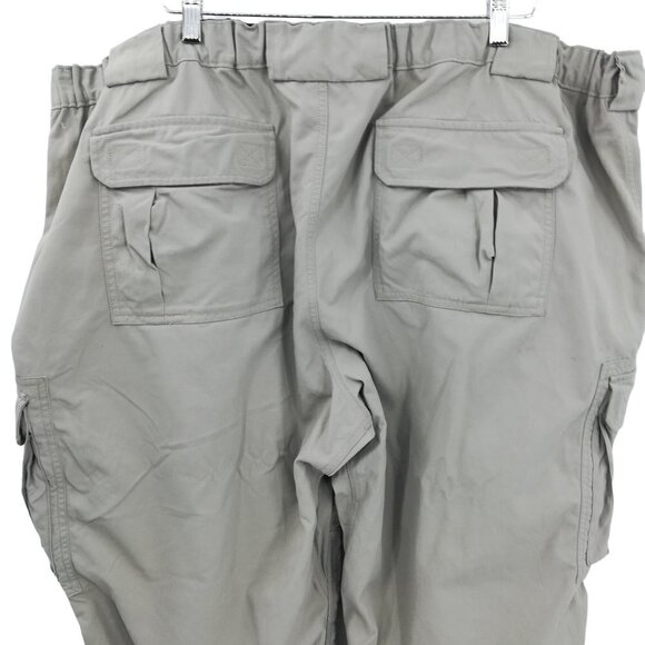 Duluth Trading Mens Dry on the Fly Cargo Khaki Nylon Pants Size 3XL x 30 Pockets - Picture 9 of 11